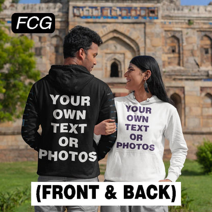 "Wrap Yourself in Custom Comfort: Design Your Own Unisex Pullover Hoodie at FastCustomGear.com for Personalized Style and Warmth."